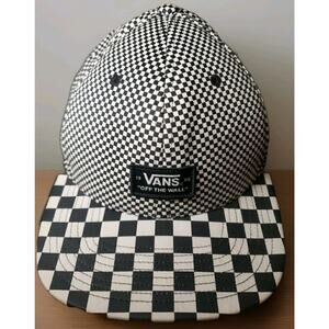 VANS HAT Mens VINTAGE AUTHENTIC Black/white Checkers Hat Cap